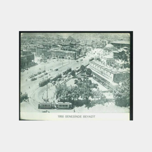 1950 Beyazıt Meydanı Görünüş Kartpostal