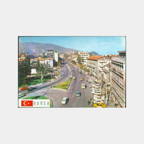 1980 Bursa Genel Görünüş Kartpostal