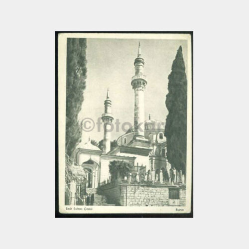 1950 Bursa Emir Sultan Camii Kartpostal