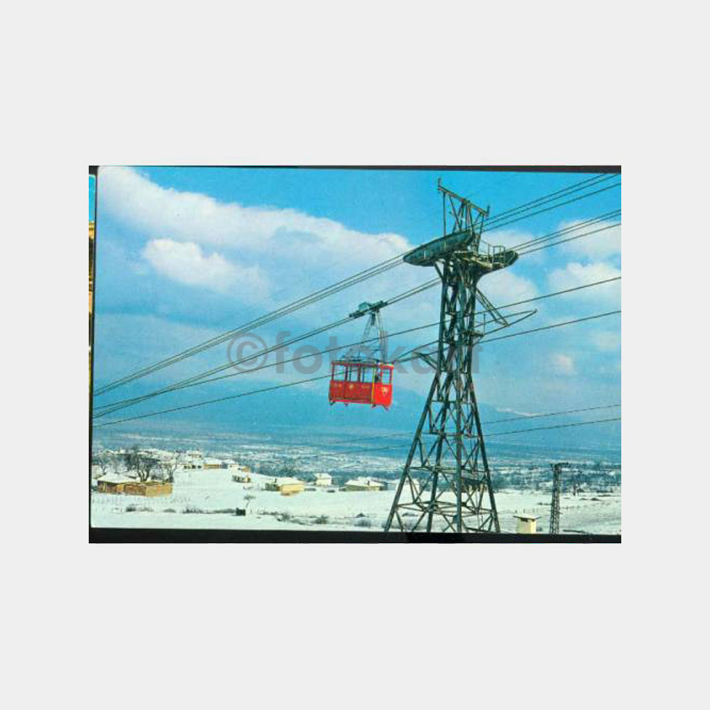 1968 Bursa Uludağ Teleferik Görünüş Kartpostal