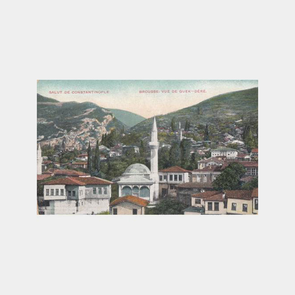 1920 Bursa Gökdere Görünüş Kartpostal