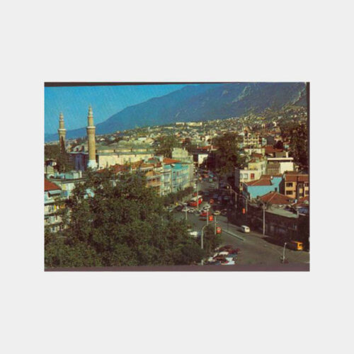 1970 Bursa Genel Görünüş Kartpostal