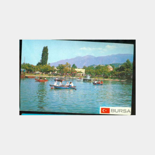 1974 Bursa Kültürpark Havuzu Görünüş Kartpostal