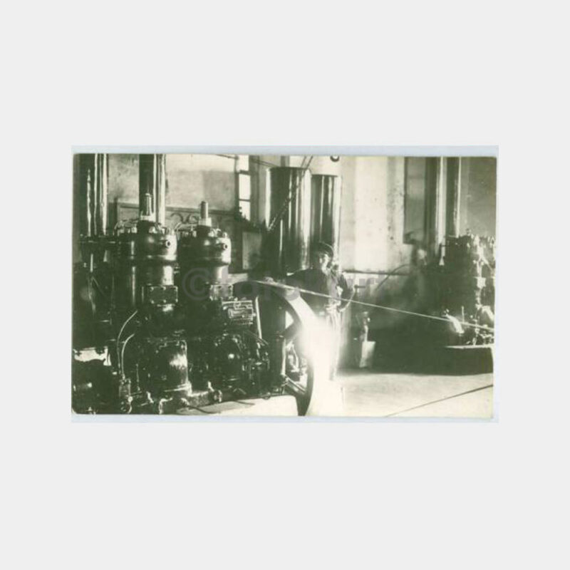 1928 Fabrika Makine Konulu Eski Fotoğraf