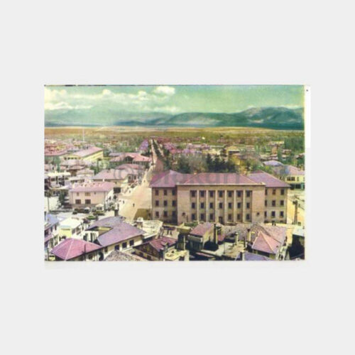 1968 Isparta İstasyon Caddesi Kartpostal