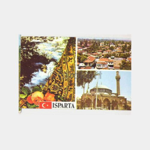 Isparta Halısı ve Gülü Kartpostal