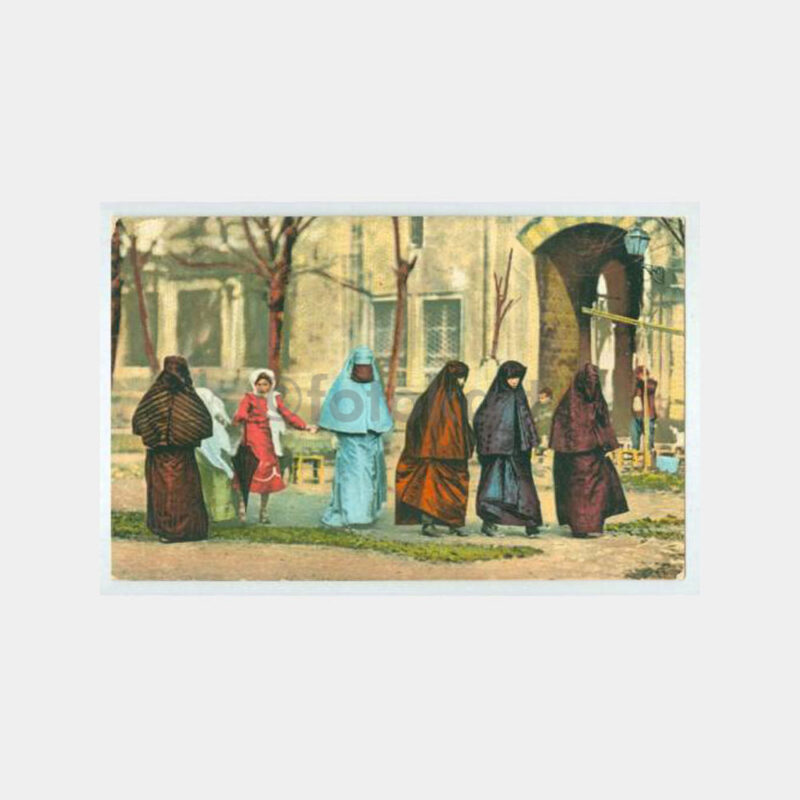 1910 İstanbul Şark Güzeli Kadın Kartpostal