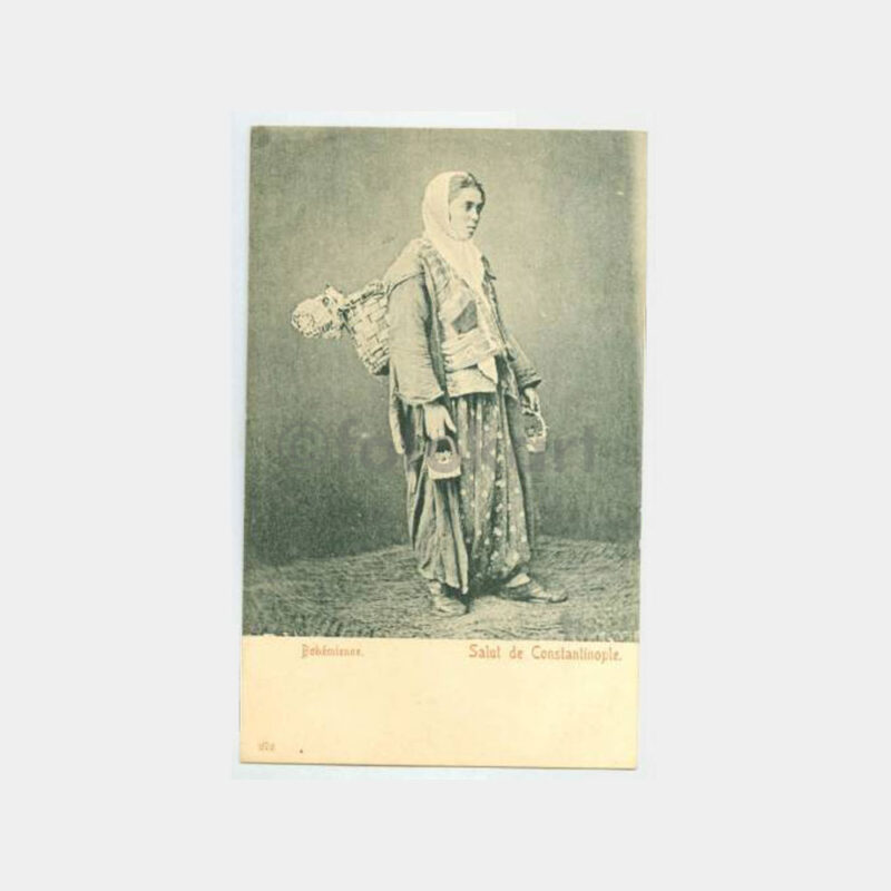 1910 İstanbul Şark Güzeli Kadın Kartpostal
