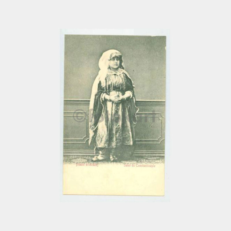 1910 İstanbul Şark Güzeli Kadın Kartpostal