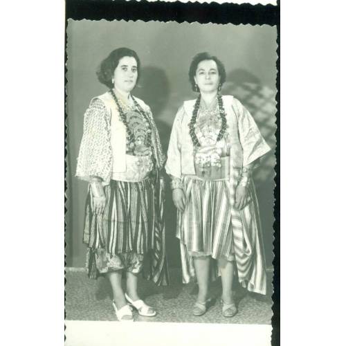 1955 Suriye Aile Folklor Konulu 3 Adet Fotoğraf