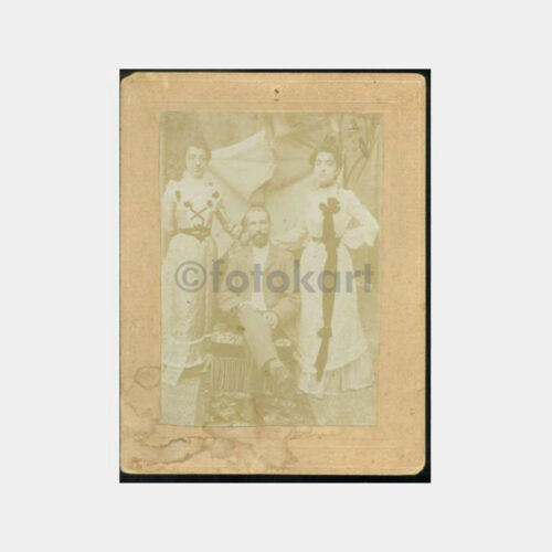 1890 Baba Kızları -Arka Plan- Stüdyo Fotoğraf