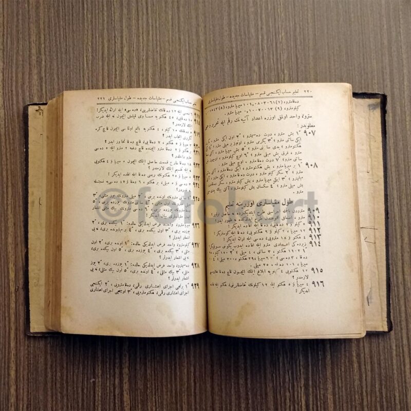 Osmanlıca Matematik Kitabı - Görsel 2