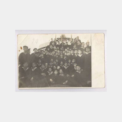 1932 Denizci Askerler Gemide Görünüş Fotoğraf