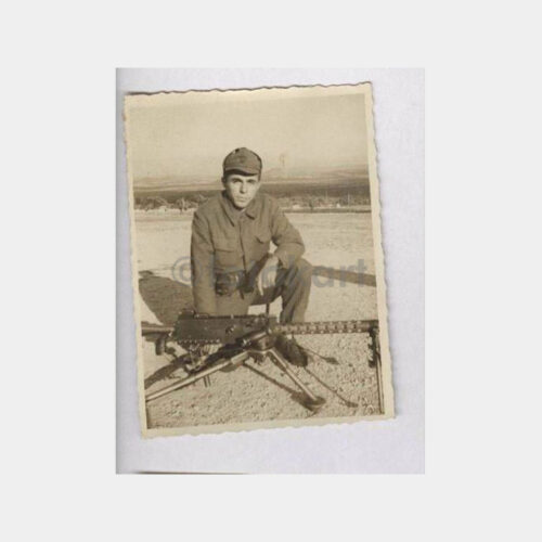 1963 Asker ve Makineli Görünüş Fotoğraf