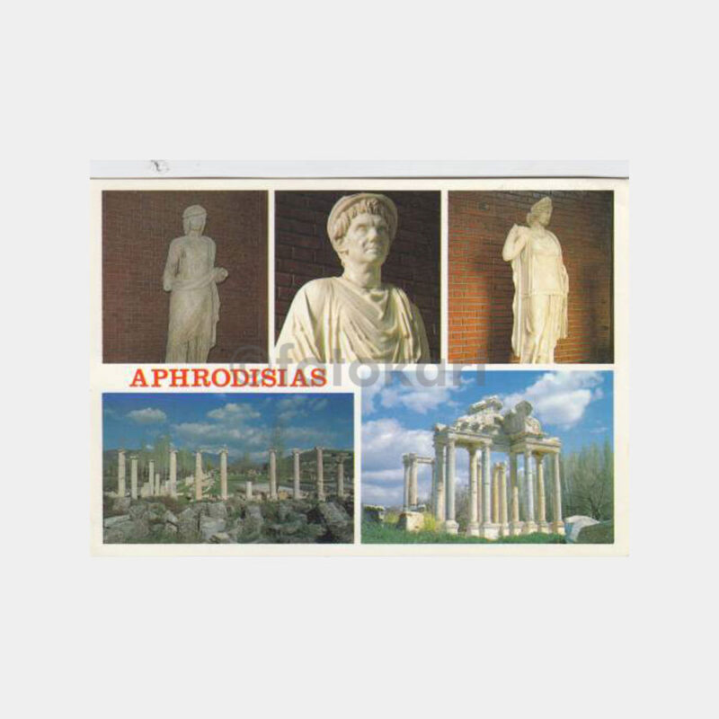 1980 Aydın Geyre Aphrodisias 2 Adet Kartpostal