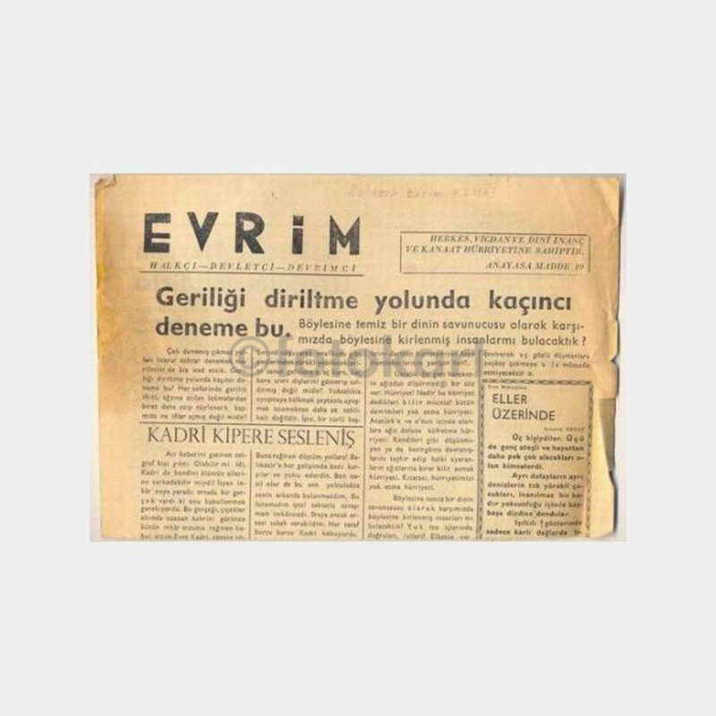 1963 Balıkesir Evrim Bülteni
