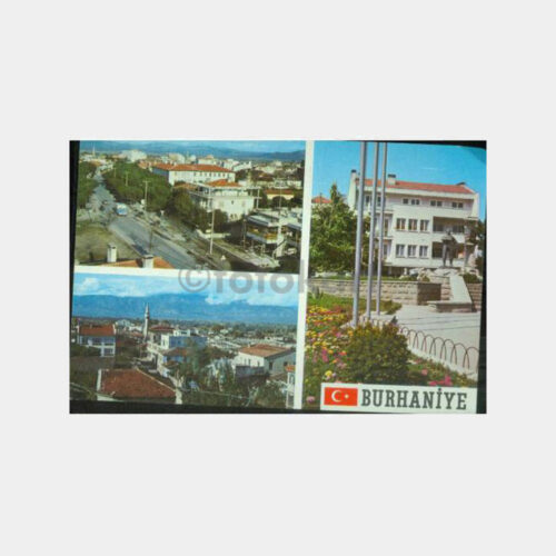 1980 Balıkesir Burhaniye Görünüş Kartpostal