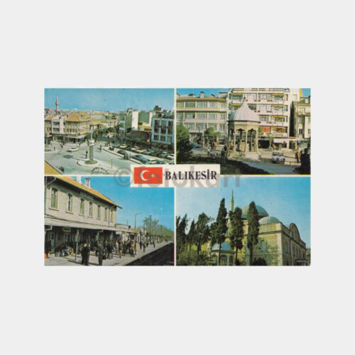 1969 Balıkesir 4 Görünüş Kartpostal
