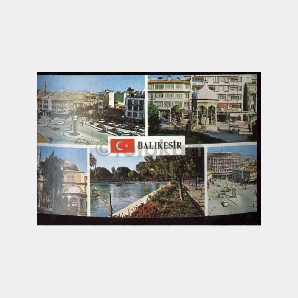 Balıkesir Muhtelif Görünüş Kartpostal