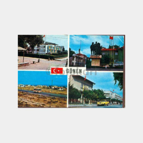 1970 Balıkesir Gönen 4 Görünüş Kartpostal