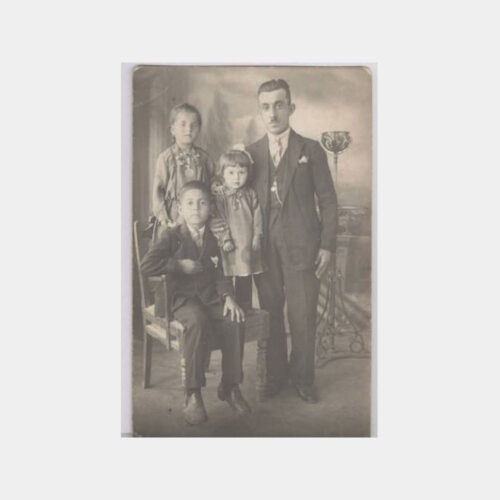 1930 Baba ve Çocuklar -Arka Plan- Fotoğraf