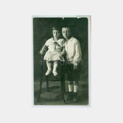 1928 Kardeş Çocuklar Görünüş Fotoğraf