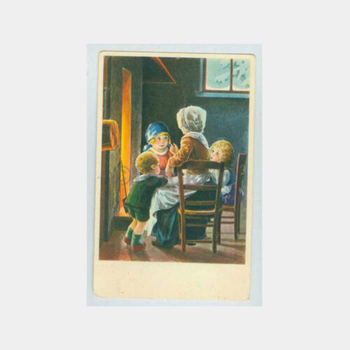 1930 Oyun Oynayan Çocuklar Konulu Kartpostal