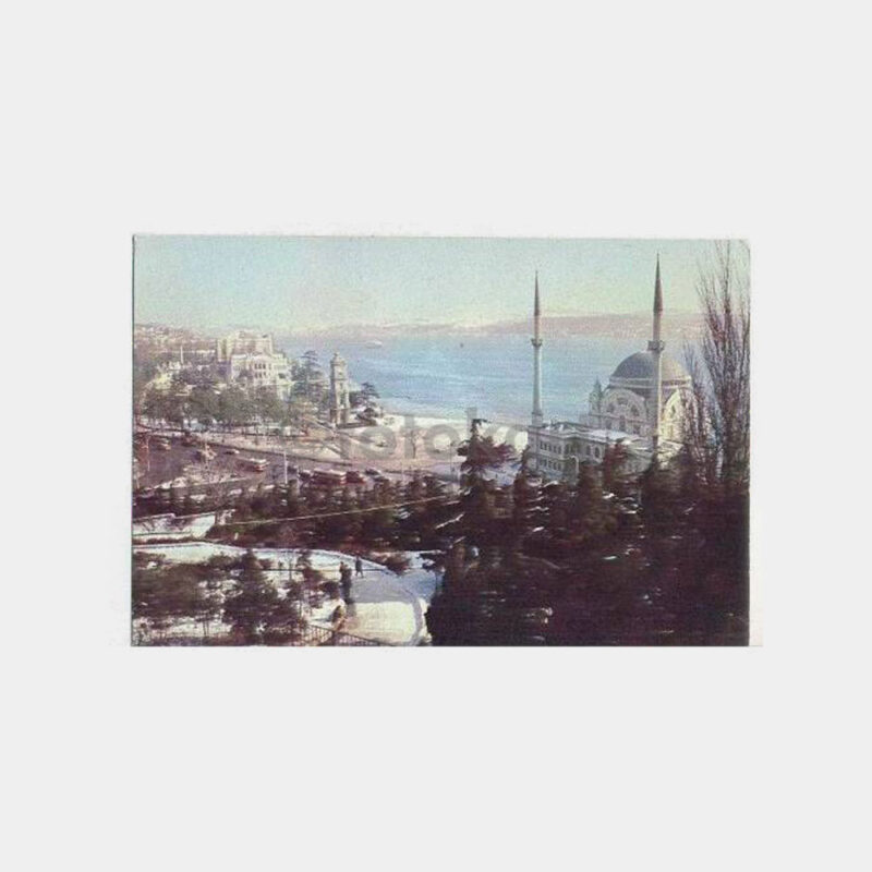 Dolmabahçe'de Kış Görünüş Kartpostal