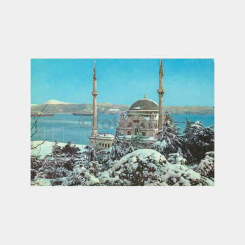 Dolmabahçe'de Kış Görünüş Kartpostal