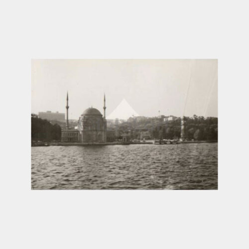 1968 Dolmabahçe Camii Sahilden Görünüş 2 Adet Fotoğraf