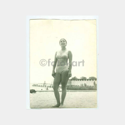 1960 İstanbul Plaj Kadın Fotoğraf