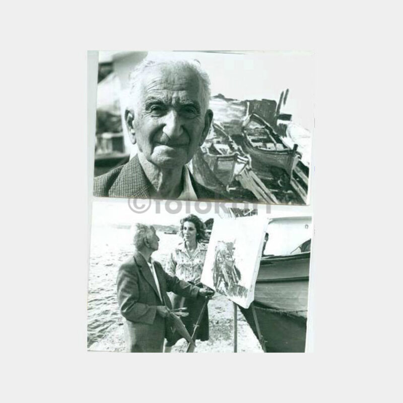 1975 Ressam Hikmet Onat - 4 Adet Belgesel Fotoğraf - Görsel 2