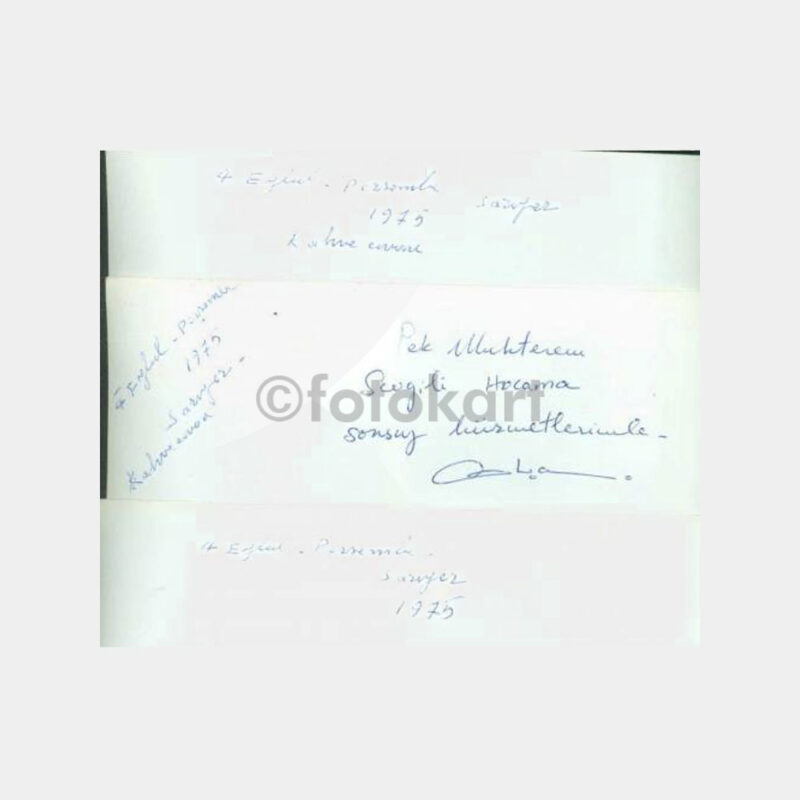 1975 Ressam Hikmet Onat - 4 Adet Belgesel Fotoğraf - Görsel 3