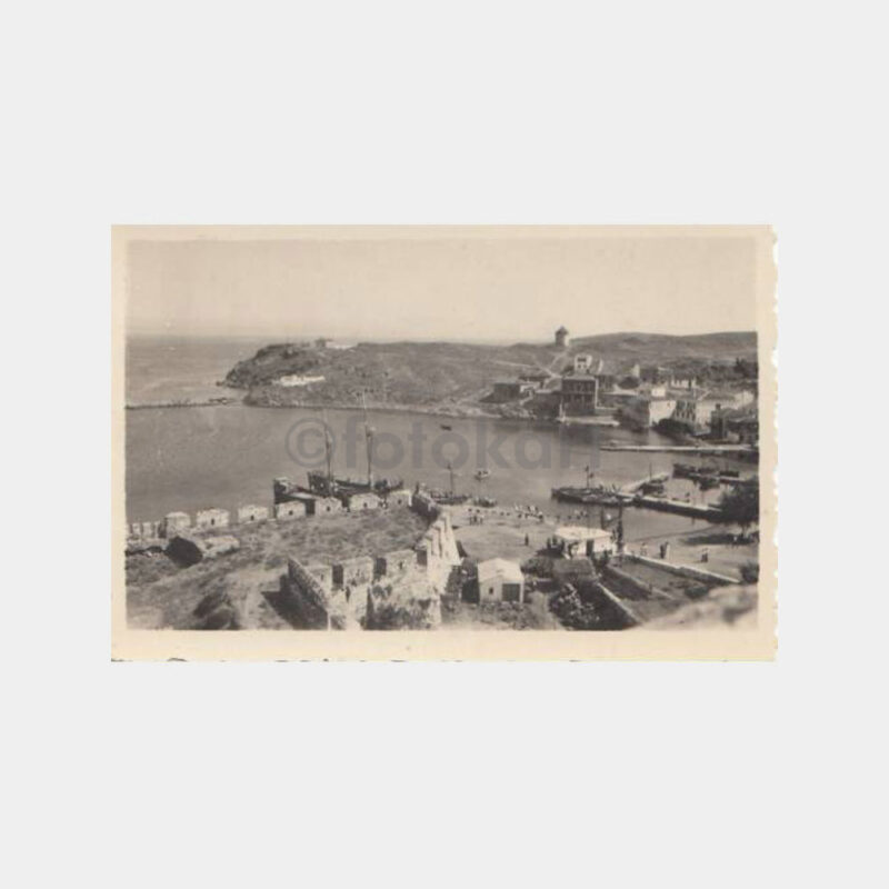 1955 Bozcaada Görünüş Tebrik Fotoğraf