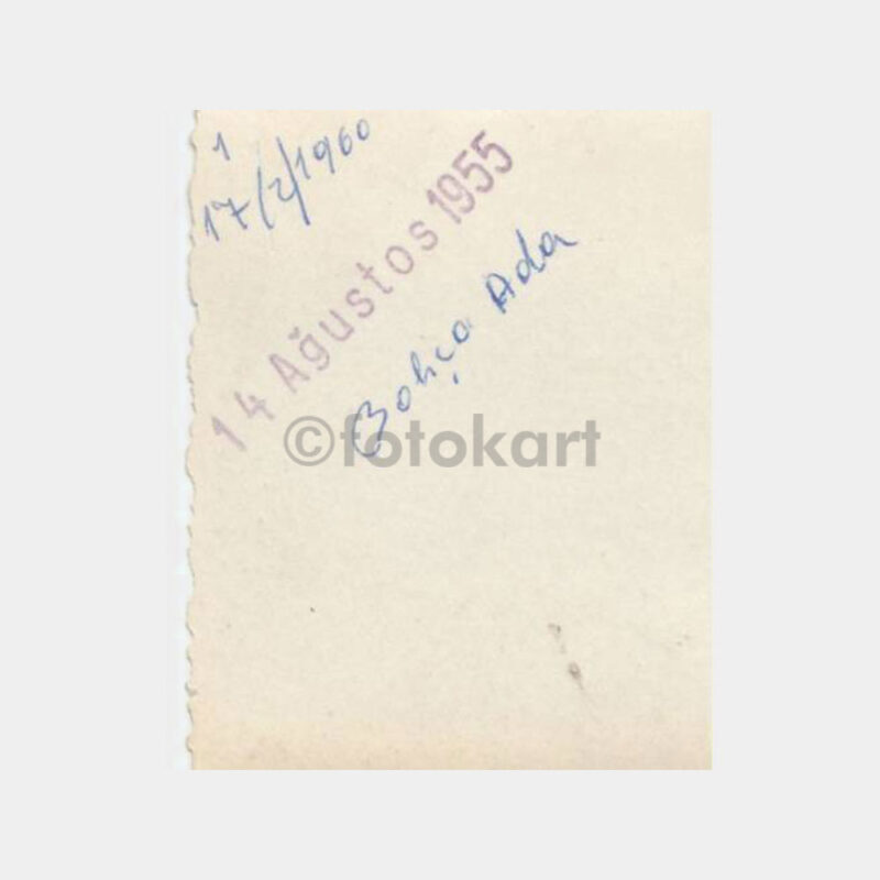 1955 Bozcaada Görünüş Tebrik Fotoğraf - Görsel 2