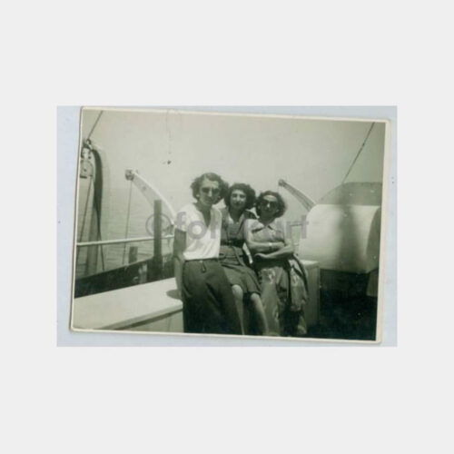 1935 Gemi Güvertesinde Kadınlar Fotoğraf