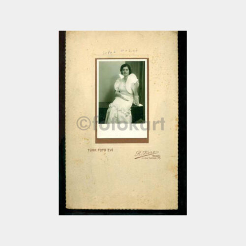 1934 Türk Foto Evi - R. Koro- Kadın Fotoğraf