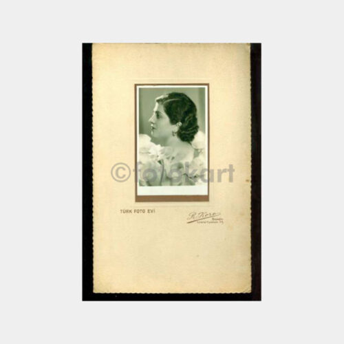 1934 Türk Foto Evi - R. Koro- Kadın Fotoğraf