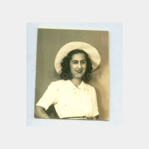 1940 Şapkalı Kadın Vesikalık Görünüş Fotoğraf