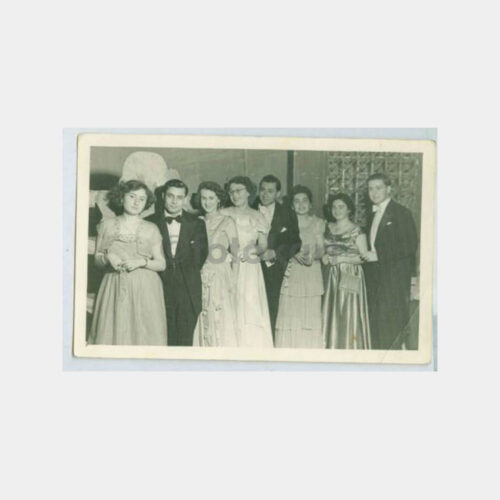 1950 Balo Gecesi Baylar ve Kadınlar Görünüş Fotoğraf