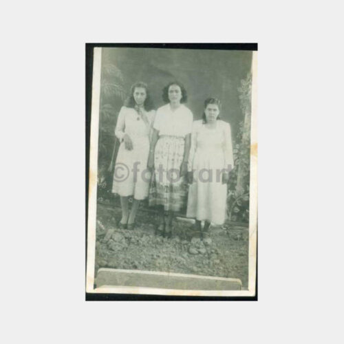 1930 Kadın -Arka Plan- Stüdyo Fotoğraf