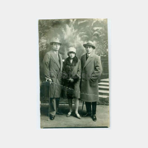 1930 Aile Görünüş -Arka Plan- Stüdyo Fotoğraf