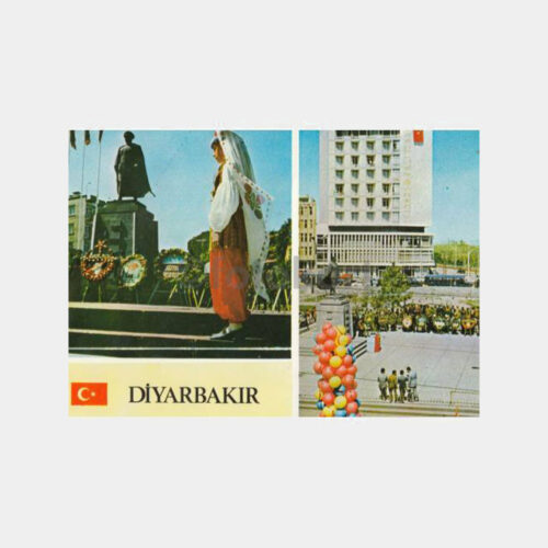1975 Diyarbakır 23 Nisan Törenleri Görünüş Kartpostal