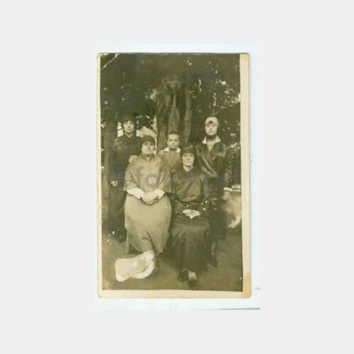 1920 Türk Aile Kadın Çocuklar Fotoğraf