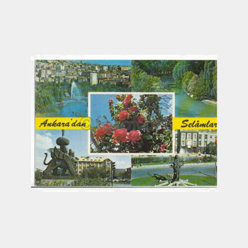 1985 Ankara'dan Selamlar Görünüş Kartpostal