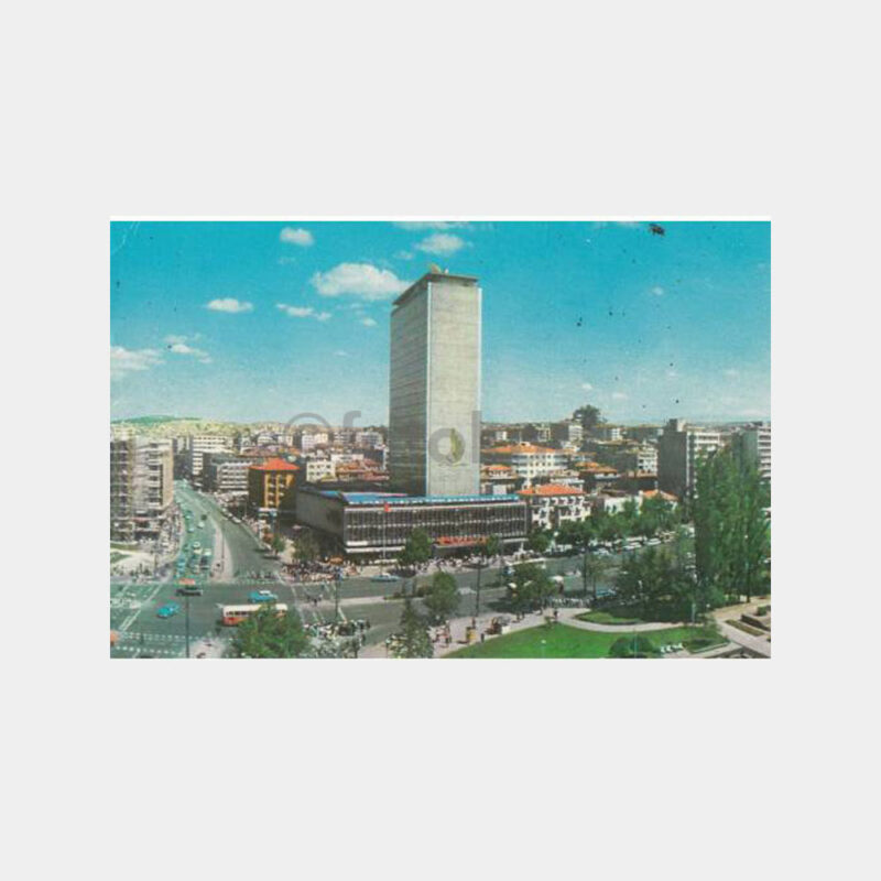 1978 Ankara Kızılay Ziraat Bankası Görünüş Kartpostal