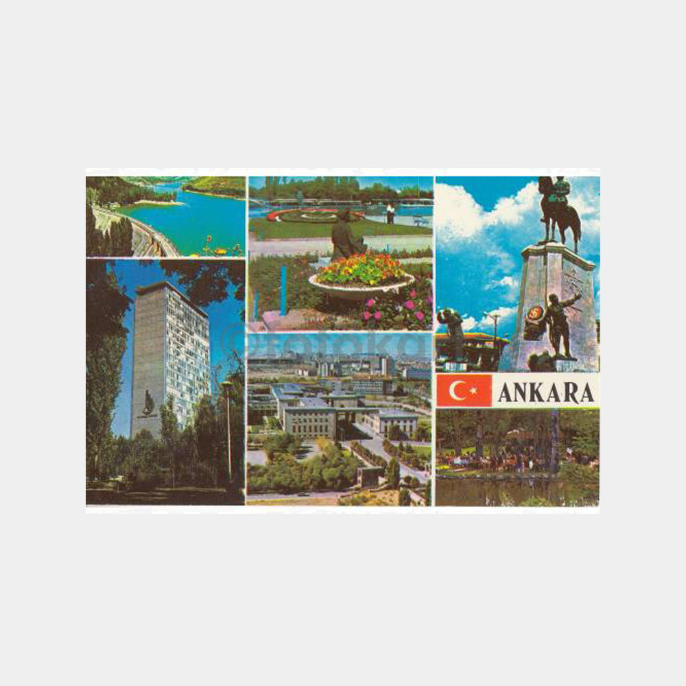 1976 Ankara Muhtelif Görünüş Kartpostal