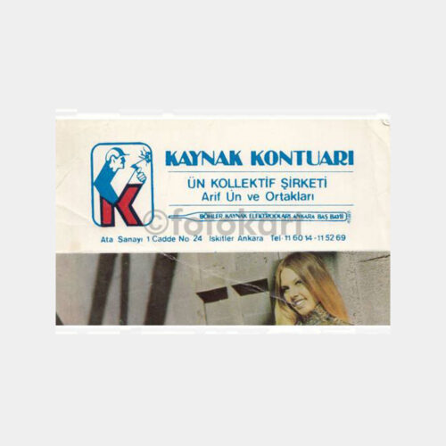 1975 Ankara Kaynak Kontuarı Tebrik Kartı