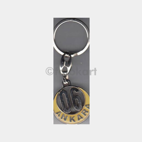 06 Ankara Plaka Konulu Anahtarlık