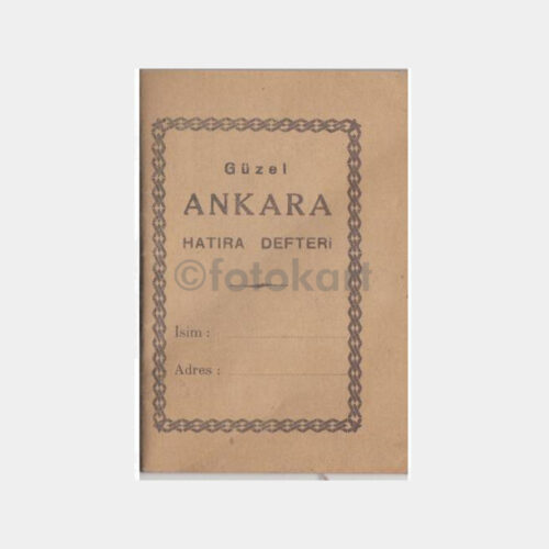 1955 Güzel Ankara -İçi Boş- Hatıra Defteri